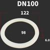 DN15/20/25/32/40-100 Food Grade Sanitary VMQ Slicone Rubber Flat Washer Seal Gasket For Cam Lock  Groove Fitting