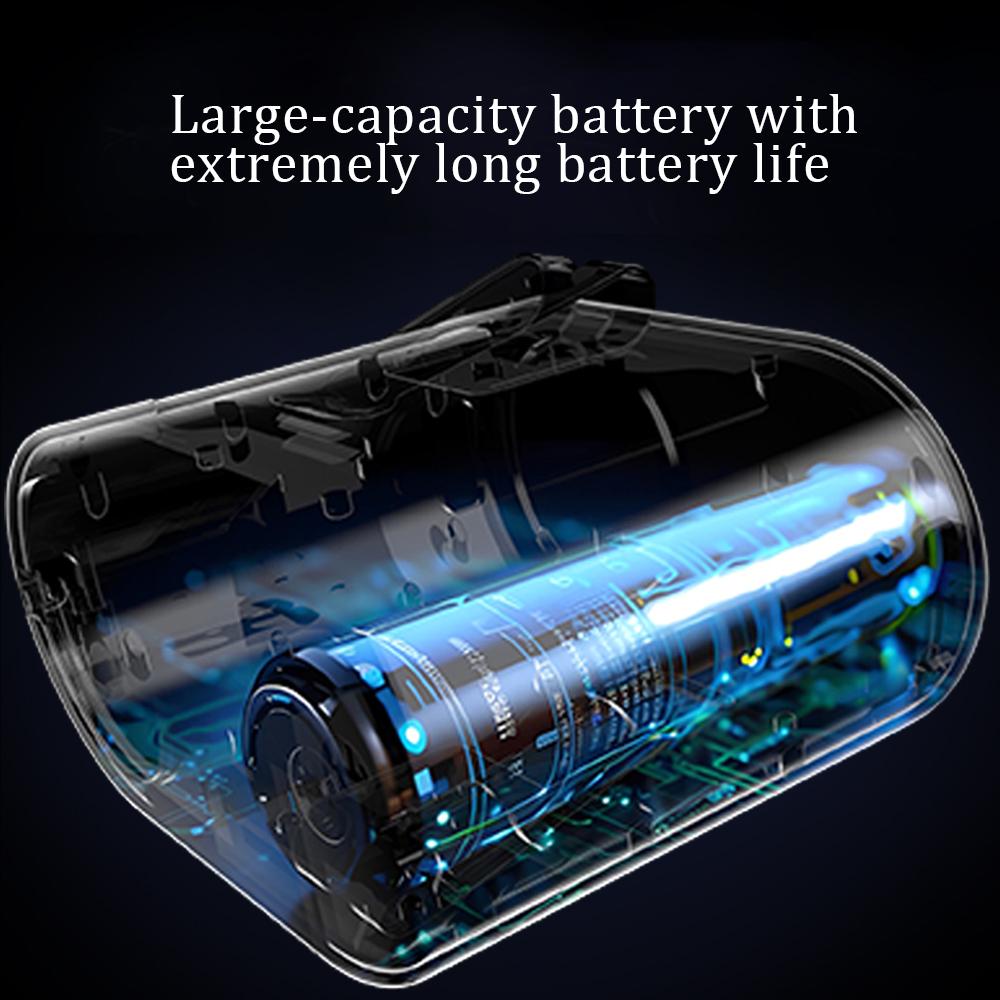 Portable Waist Clip Fan Wearable Mini USB Rechargeable Hanging Fan for Outdoor Working Double Air Outlet Waist Fan 20000Mah