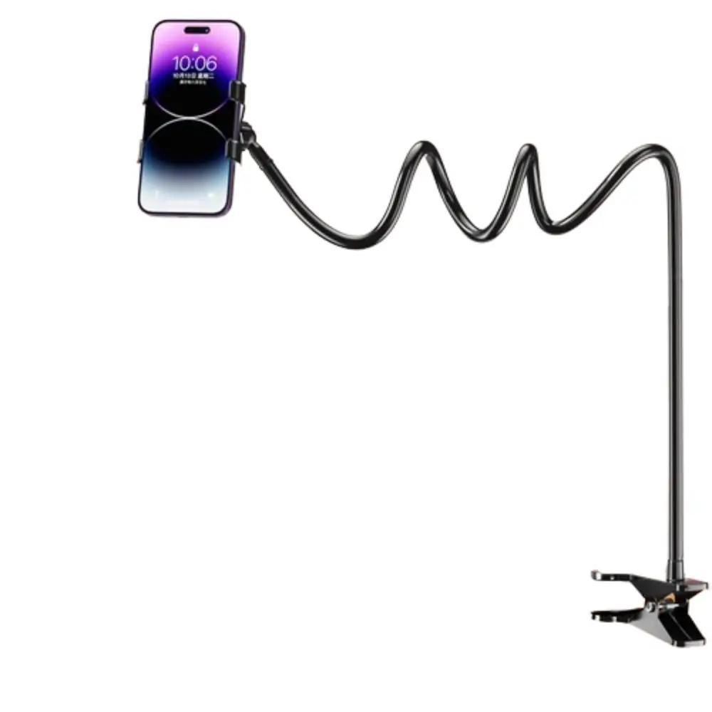 

Long Arm Cell Phone Holder 70/80/90/120cm Flexible Phone Spiral Holder Multi Functional Folding Bedside Clip Mount