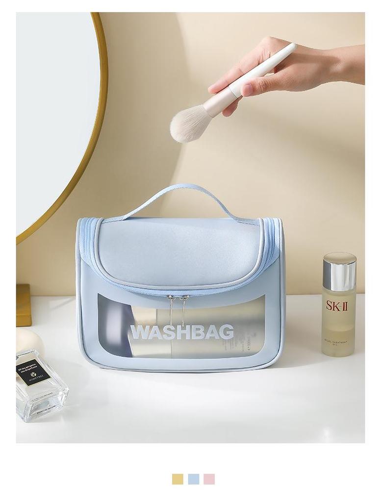 Large Capacity Waterproof Cosmetic Storage Bag and Portable Handbag