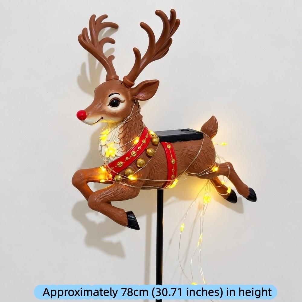 Waterproof Reindeer Pathway Light Swirling Effect Landscape Lighting Christmas Reindeer Light Lawn