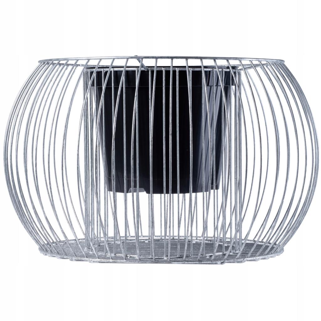 KADAX Donica Gabionowa Doniczka Okrągła Ze Stali 53 cm