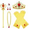 TYHTYM Childrens Princess Dress Ariel Kids Little Mermaid Style + Hairband 2-Piece Set Blue Cosplay Costume Event Stage Outfit Disguise Presentation
