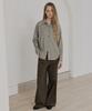LEFTSEOUL Cotton Gingham Check Shirt [Beige]