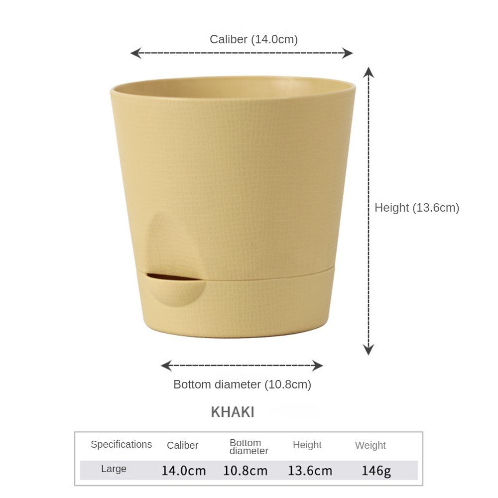 Multicolor Flowerpot Preservative Khaki Detachable Bottom Flower Pot Home Supplies Breathable Flower Pot Lightweight Material