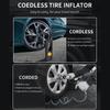 Auto Elektrischer Luftkompressor Tragbarer drahtloser digitaler elektrischer Luftpumpen-Pumpen-Aufblasbarer für Auto-Motorrad-Fahrradreifen