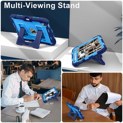 Armor Stand Tablet Case For iPad Mini 7th (A2993 A2995 A2996) Mini 6th (A2567 A2568 A2569) Rugged Protection Cover With Belt
