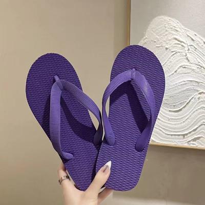 Flip-flops Ins Trendy Summer Foreign Women Wear Fashionable Versatile Beach Slippers Non-slip Bathroom Home