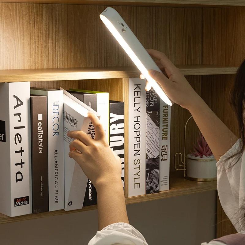 LED Night Light Touch Sensor Wireless USB Rechargeable Wall Lamp 3 Colors Dimming Night Lamp Decoration Bedroom Cabinet Lights