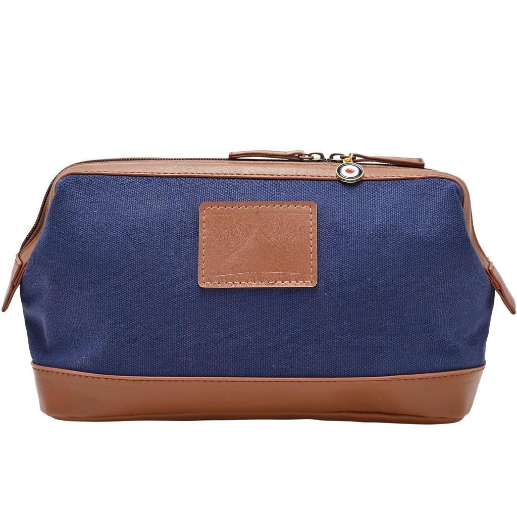 RAF Canvas & Faux Leather Washbag - Vulcan