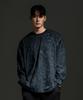 Eosendeo Pigment Cutout Lip Loose Fit Long Sleeve [Black]