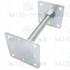 Post Base Adjustable Anchor 110X250X4.0Mm Oc + Welded Nut