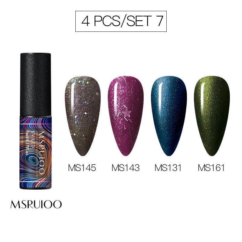 5ml DIY Pure Color Glitter UV Led Gel Polish Long Lasting Soak Off Lacquer Nail Decorations
