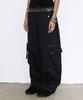 FANCY CLUB Cross Pocket Cargo Pants (Black) F25Zd976