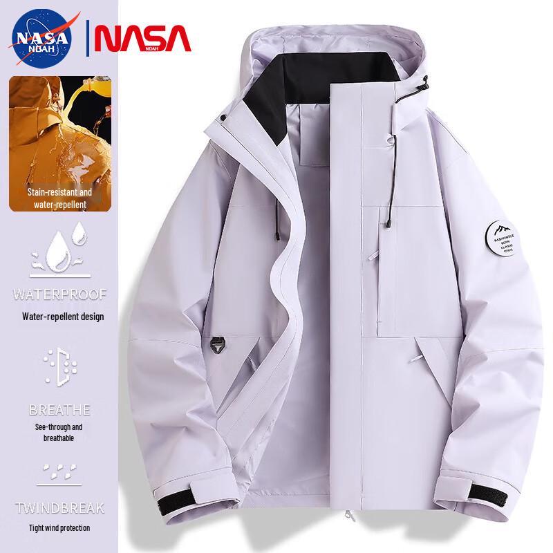 NASA NOAH Herren Outdoor Winddichte Jacke