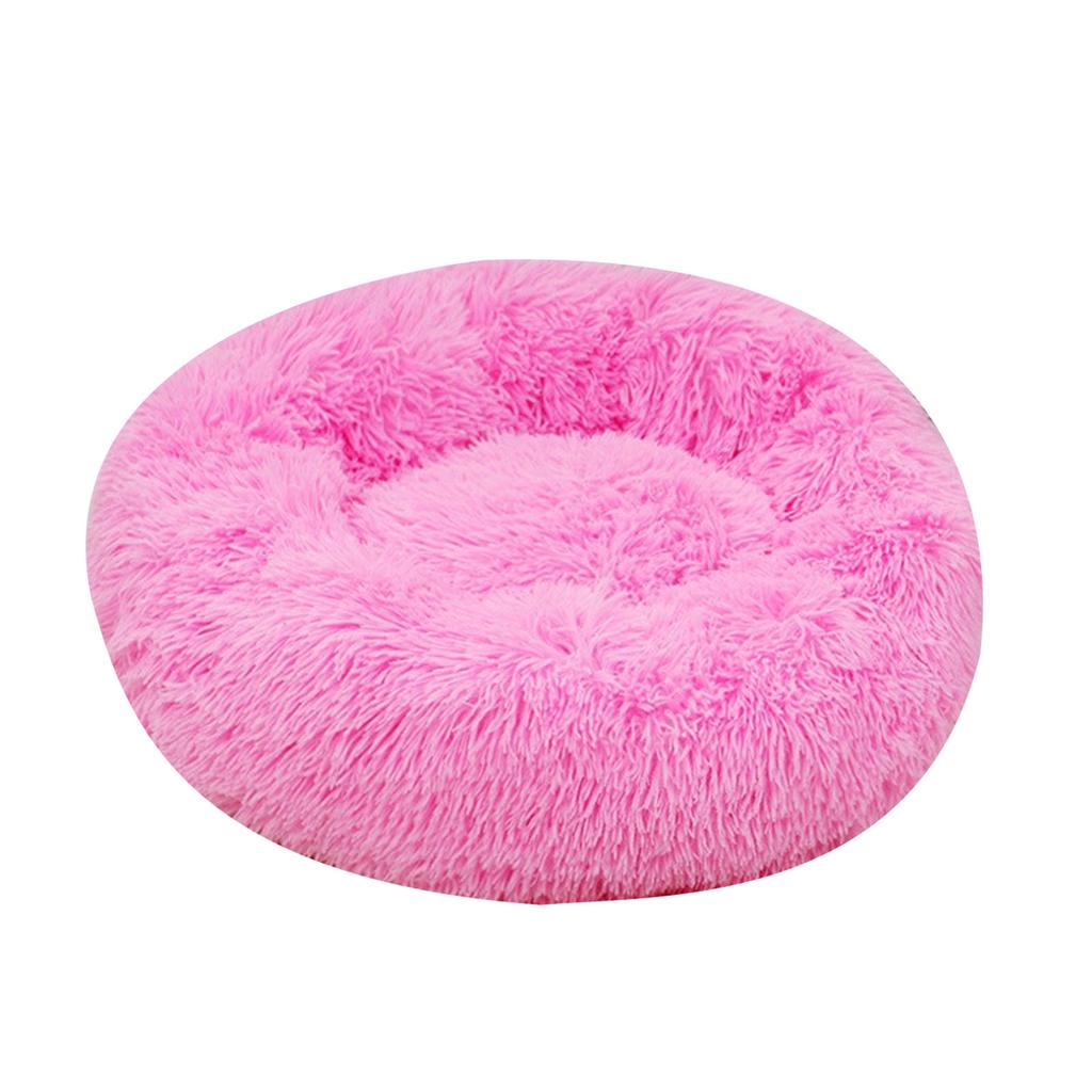 Cat Cushions Bed Multiple Size and Color Winter Soft Round Sofa Bed Cat Bed for Indoor Cat Furry Sofa