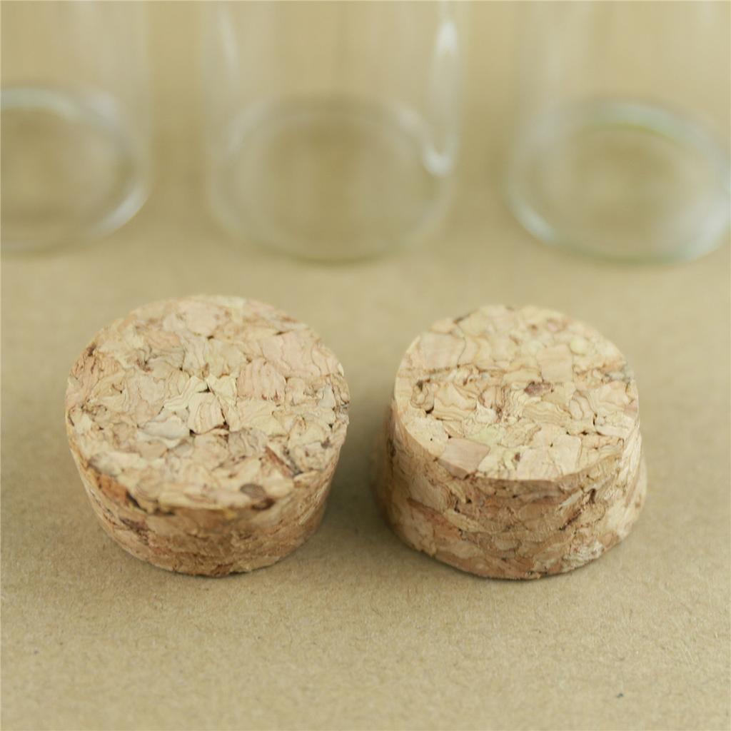 12pcs long Cork In Vitro Thick Glass Bottles Wishing Bottle Glass Cork Stopper Jars Storage Container