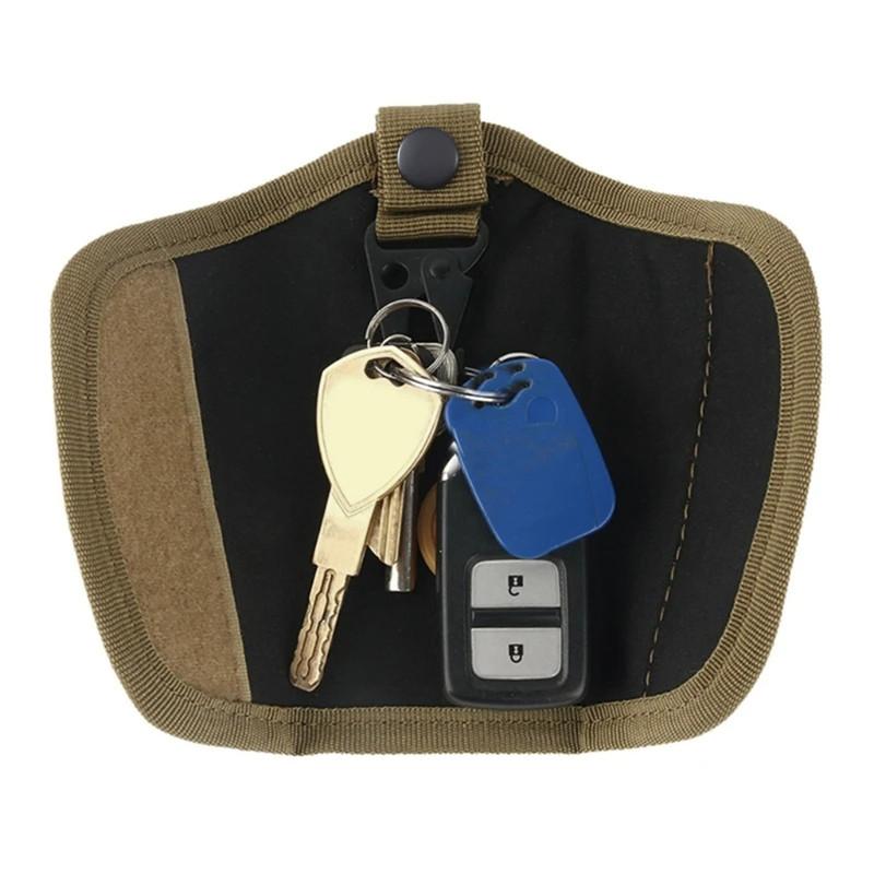 Portable Outdoor Hunting Folding Key Holder Multifunctional Nylon Pouch Waist Bag Key Wallet Folding Man Key Bag Housekeeper