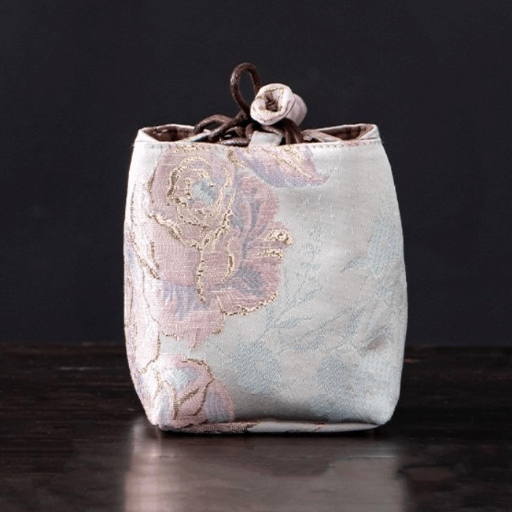 Embroidered Chinese Style Bag Thickened Teapot Storage Bag Tea Cozy Chinese Tea Culture