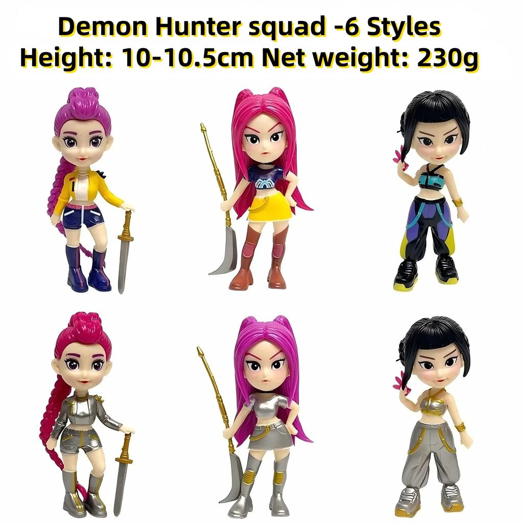 Anime Kpop Devil Hunter Blind Box Disassembly Fun Blind Bag Small Statue Peripheral Model Desktop Blind Box Decoration Gift
