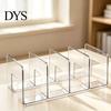 Office Desk Accessories for Book Clear Acrylic File Holder, L-Shaped Organizer, Sturdy Desktop Plastic Dividers Folder Rack, Documents Magazines