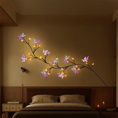 LED Tree Branch Lights Realistic Twigs Wall Ornament for Children Bedroom Living Room Celebration Decor
