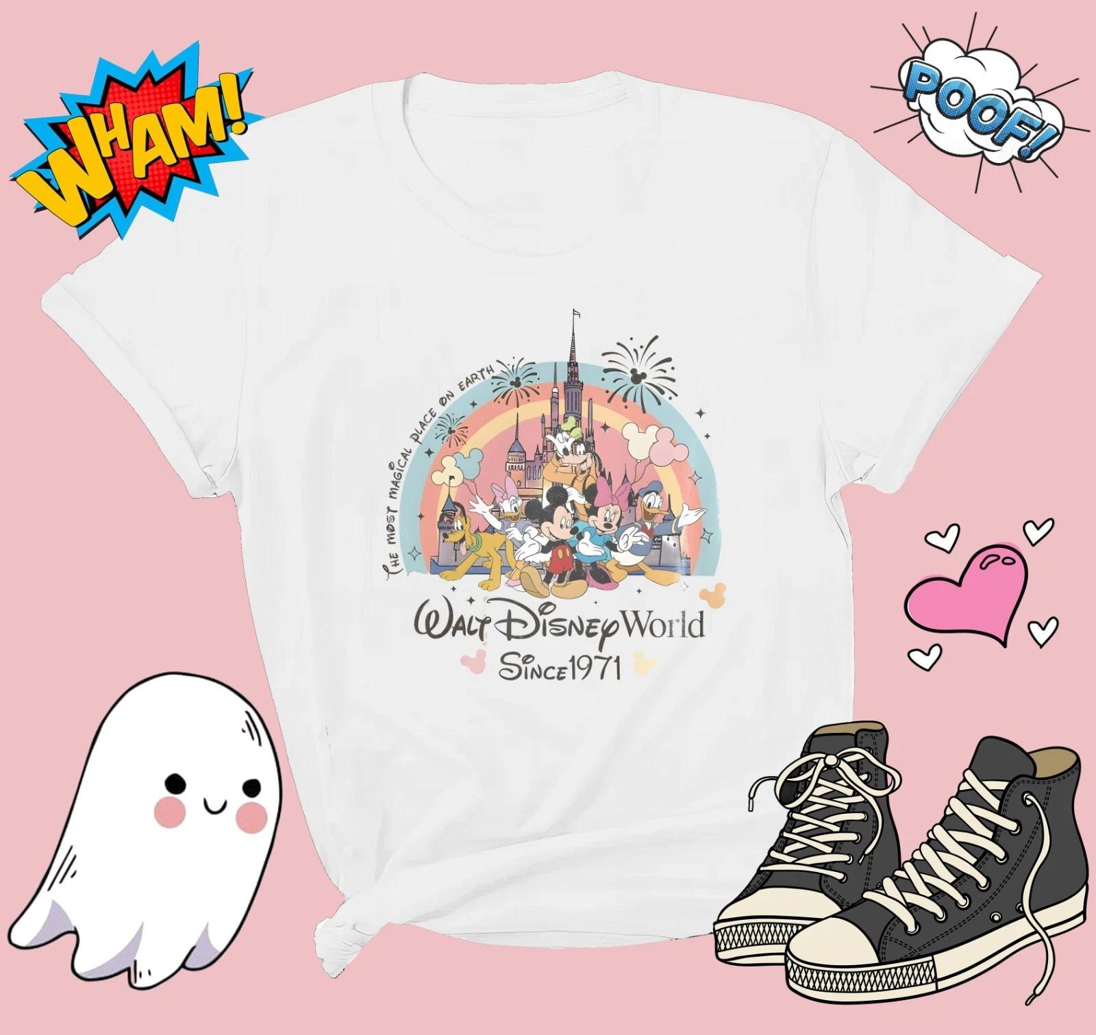 Retro Walt Disney World T-shirt T shirt Men Women Unisex Tshirt G761 M