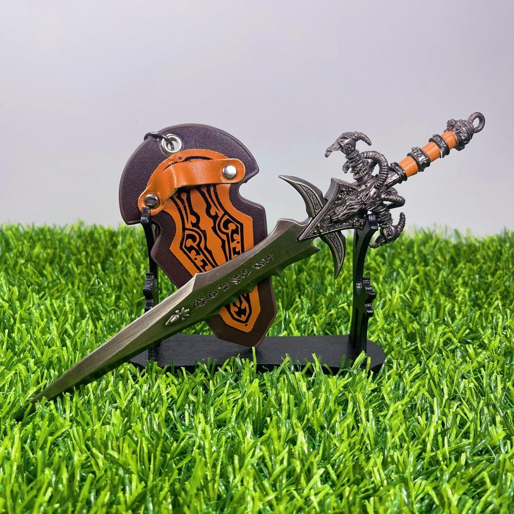 8.6inch Metal Frostmourne Sword Katana Real Size Japanes Katana Samurai Sabre World of Warcraft Cosplay Ninja Knife Blade Toy