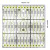 4PCS Quilting Ruler Acrylic Sewing Quilting Cutting Ruler with Double Colored and Grid Lines