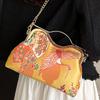High-level Appearance Single-shoulder Bag Cheongsam Shell Bag Embroidery Texture Crossbody Bag