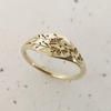Creative Floral Simple Gold-Plated Alloy Ring Jewelry