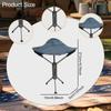 Camping Stool Fishing Tripod Foot Rest Compact Small Foldable Chair Slacker for Picnic Walking