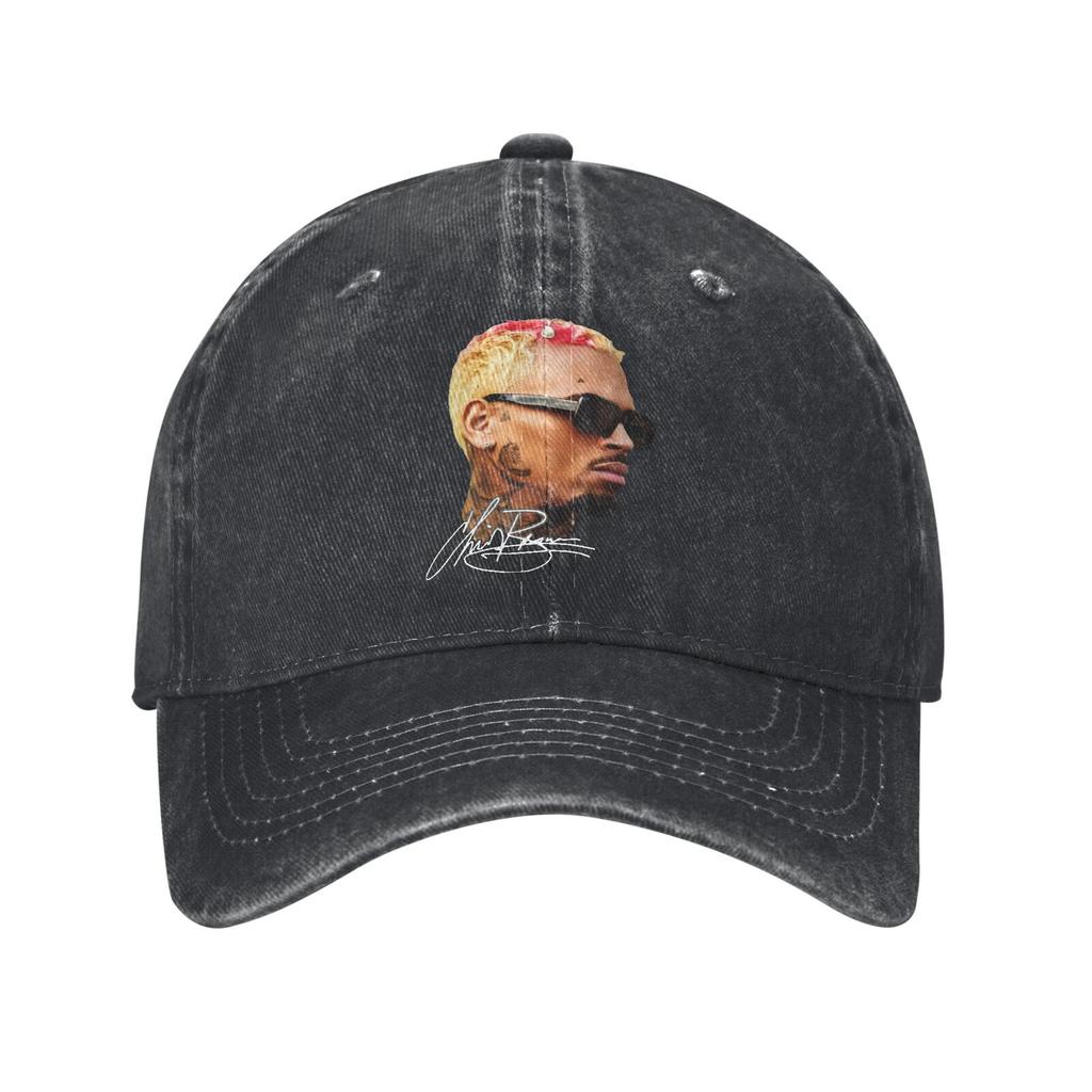 Rapper Chris Brown Breezy Bowl XX Tour Baseball Caps Men Women Distressed Denim Headwear  Outdoor Adjustable Caps Hat
