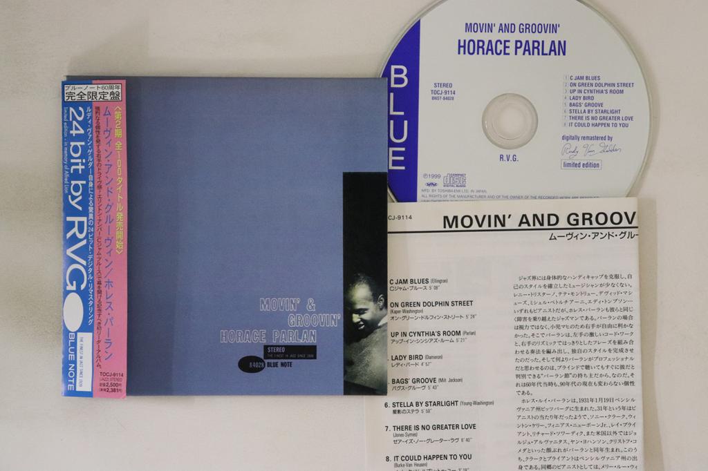 CD HORACE PARLAN - Movin' & Groovin' TOCJ9114 BLUE NOTE 1999 Japan Obi Jazz Used