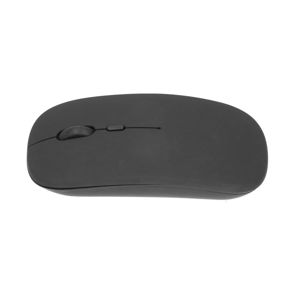 Wireless Mouse Rechargeable DualMode 2.4G Ergonomic Mute Optical Computer Accessories(Black )