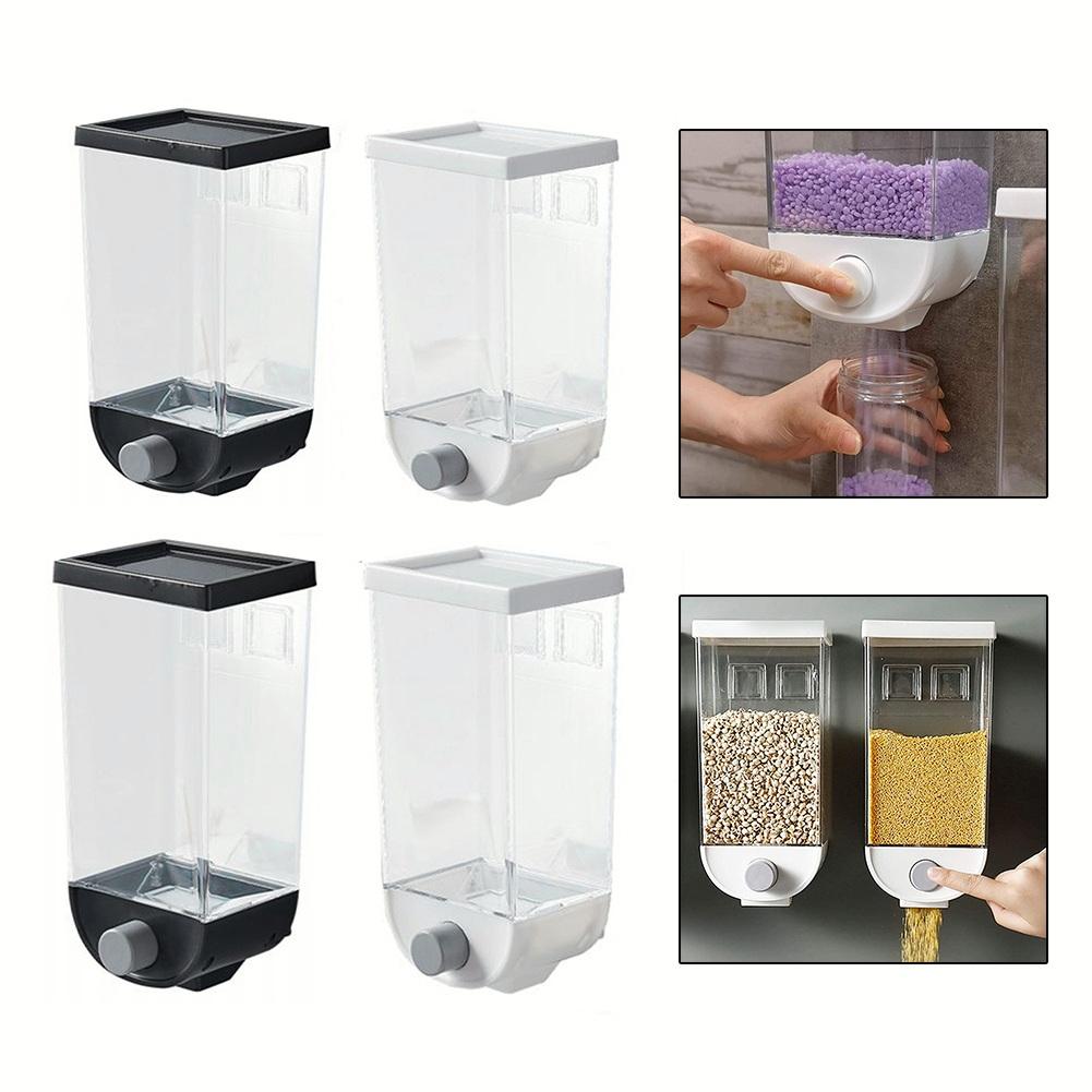 Pohodlné řešení pro skladování sypkých potravin Dávkovač cereálií Nádoba Montáž na stěnu