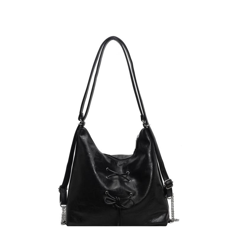 

Простой рюкзак женский новая мода бант сумка-тоут текстурная сумка на плечо