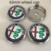 For Alfa Romeo Ri1Hub Caps 7pcs ForAlfa Romeo Car Emblem Wheel Cover Caps Front Hood Badge Rear Trunk Steering Sticker Styling 2x74mm 4x60mm Cap 1