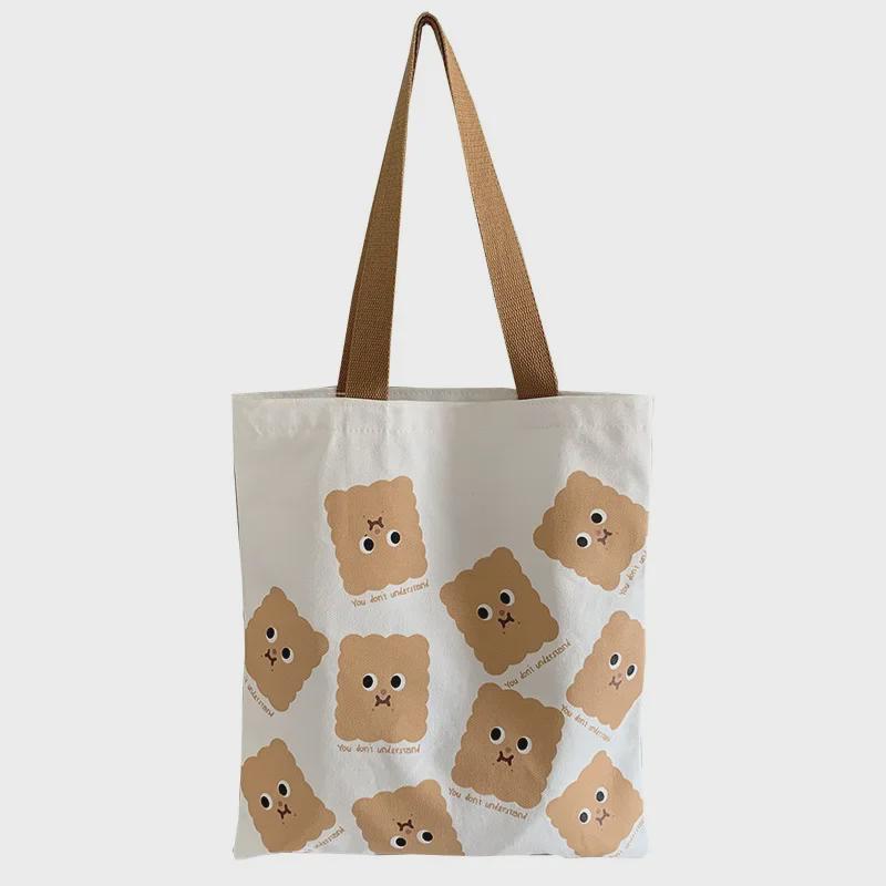 Neue süße Ulzzang-Schultertasche aus Segeltuch für den Sommer – Schultasche im japanischen Harajuku-Stil für Mädchen