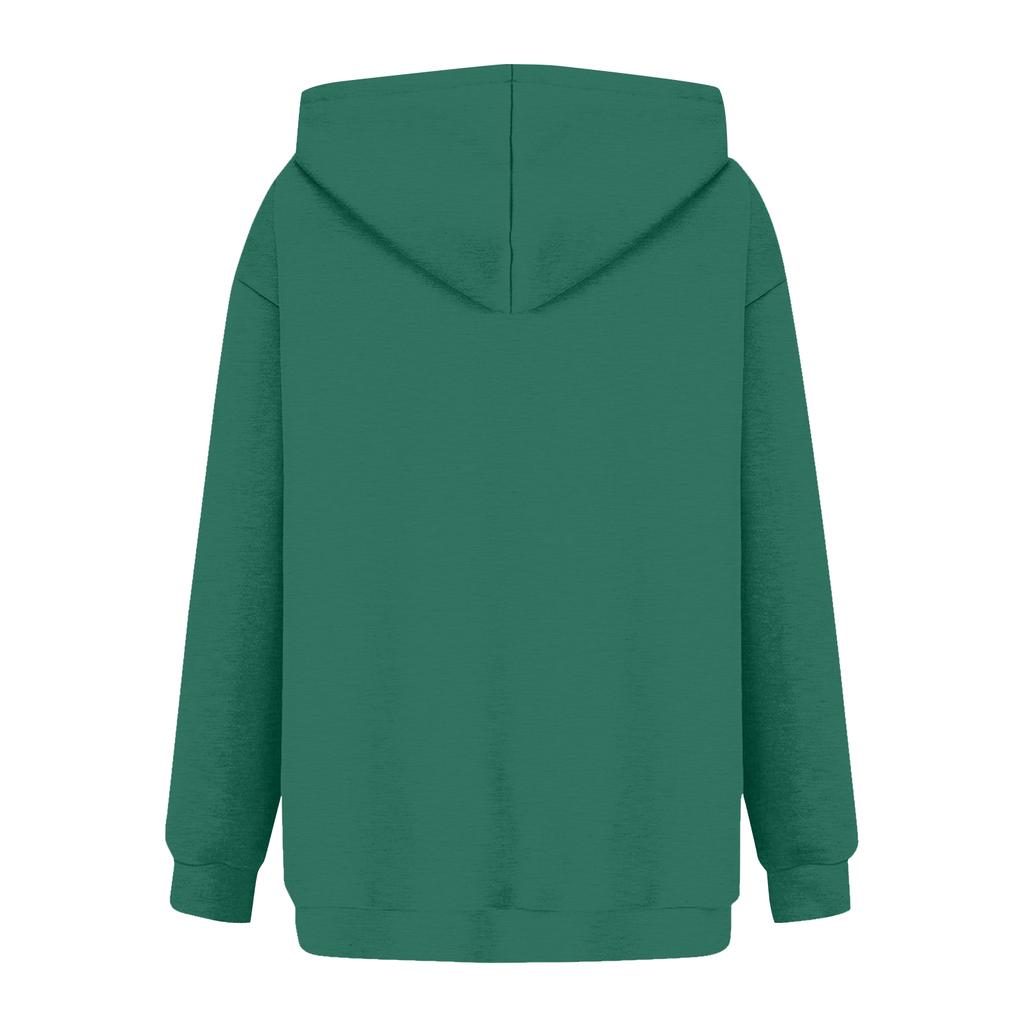 Women's Fashionable Long-sleeved Sweatshirt With Letter-printed Hooded Drawstring Pullover Top