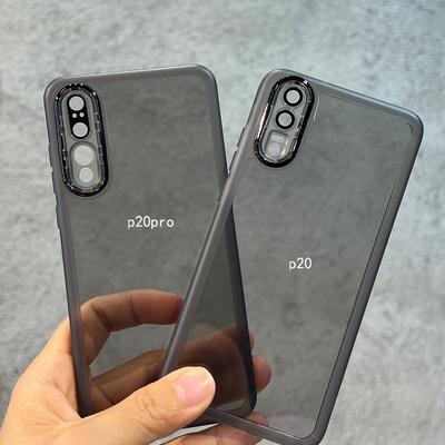 För Huawei P20 Pro Fodral HuaweiP20Pro Mobilskal Huawei P20 Baksida Kamera Genomskinlig Mjuk Silikon Pansar Coque Lyxig Linsfilm