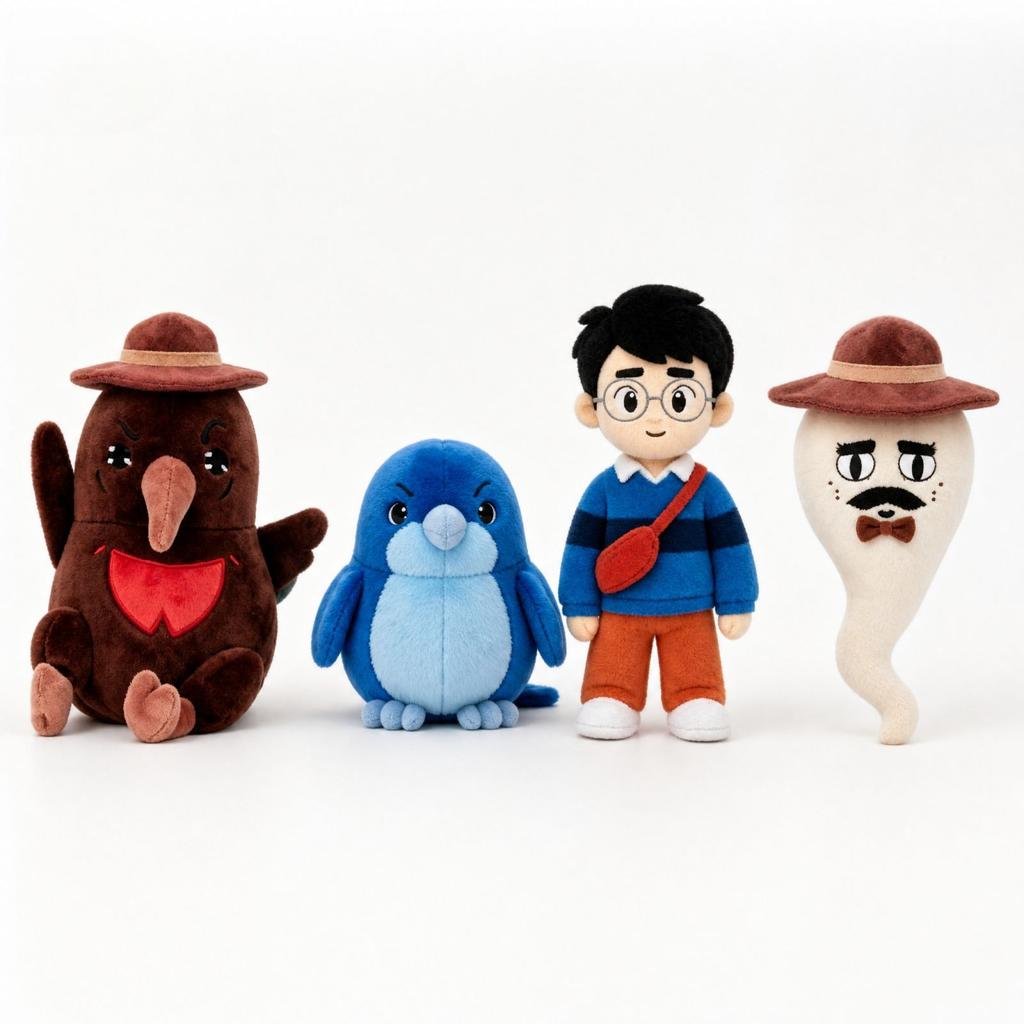 Novelty Plush Stuffed Animal Doll - Soft Plush Toy Gift for Kids, Adults, Birthday, Christmas