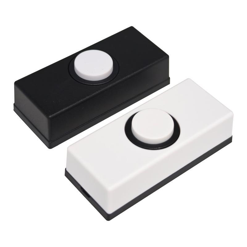 Wall Mounted Door Bell Push Button Switch Mini Plastic Doorbell Button Replacement For Home Access Control System