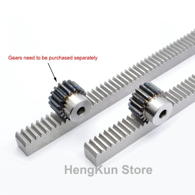 1 Adet 0.5-3 Mod 45 Çelik Dişli Rafı Şanzıman Rafı Uzunluk 300/500mm Kendin Yap Model Yapımı Sürüş Malzemeleri Aksesuarlar