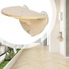 Cat Window Bed Space Saving Cat Perch for Window Sill Kitten Climbing Wood Window Shelf with 3 Suction Cups Cats Play Climb Seat