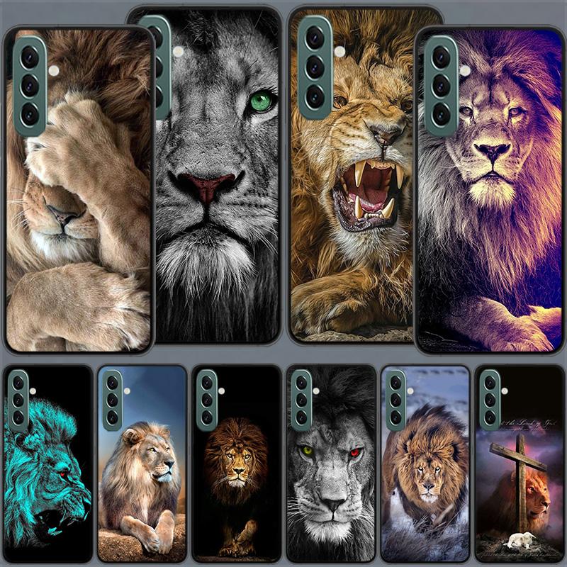 Lion Alpha Male Cub Phone Case For Samsung A55 A35 A25 A15 A54 A34 A24 A14 A70 A71 A50 A51 A17 A05S Galaxy A40 A41A30 A31 A20S A