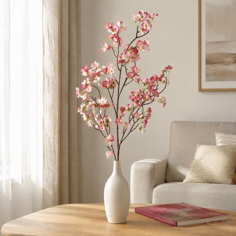 97cm Cherry Blossom Branches Deep Pink Color Faux Floral Branches Spring Season