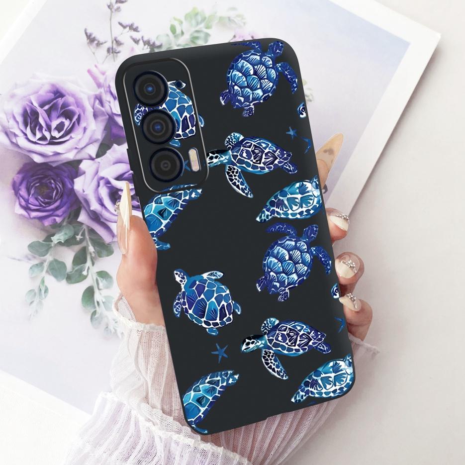 For Motorola Edge 2021 Case XT2141-1 Luxury Butterfly Tree Painted Cover Soft Silicone Case For Motorola Edge 2021 Edge2021 Bags