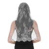 White Lace Veil Delicate Floral Embroidery Breathable Soft Mesh Lightweight Bridal Veil for Formal Church Wedding