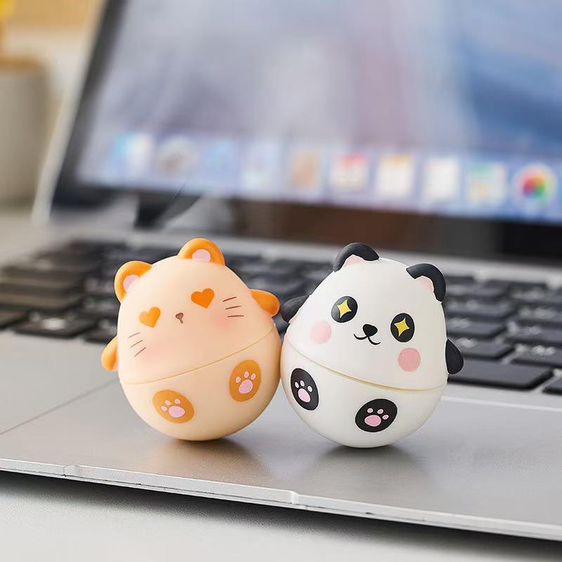 Cute Spherical Mini Tumbler Ornament - Resin Decompression Desktop Décor Gift